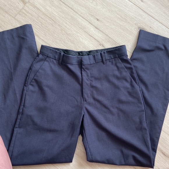 Calvin Klein boys dress pants in charcoal grey - Picture 2 of 5